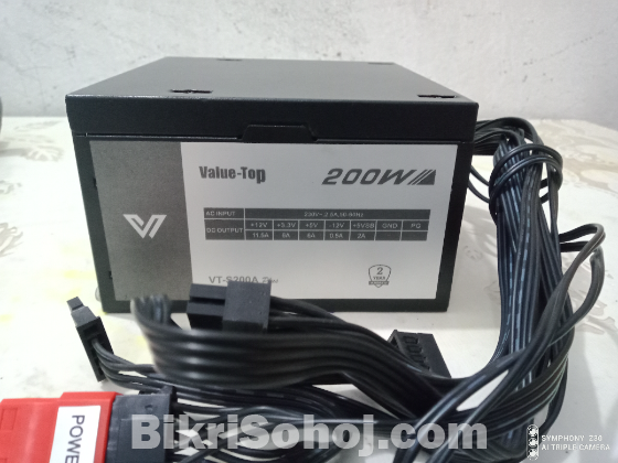 Value-Top 200w power supply for pc.